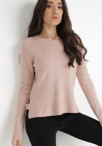 Jasnoróżowy Sweter Shicho