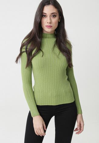 Jasnozielony Sweter Aaliya