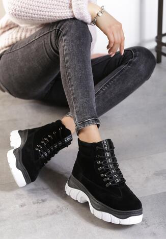 Czarne Sneakersy Chante