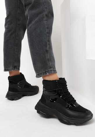 Czarne Sneakersy Masson