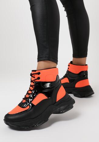 Pomarańczowe Sneakersy Masson