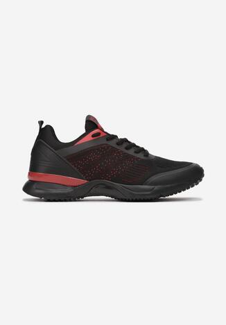 Czarno-Czerwone Buty Sportowe Nieves