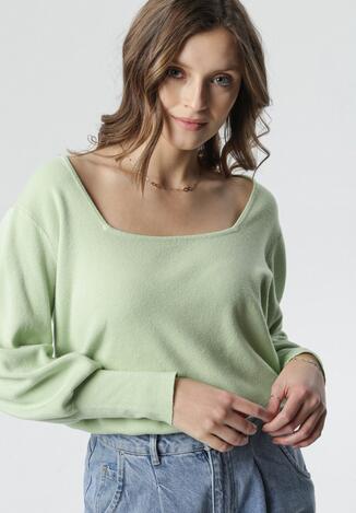 Jasnozielony Sweter Lees