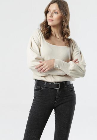 Jasnobeżowy Sweter Lees