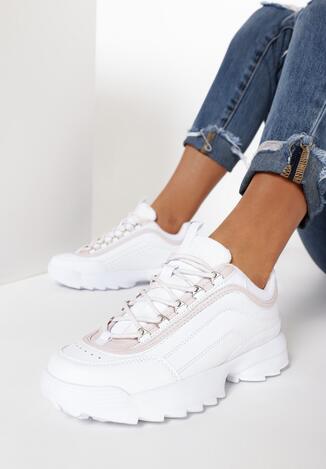 Biało-Różowe Sneakersy Renesmee