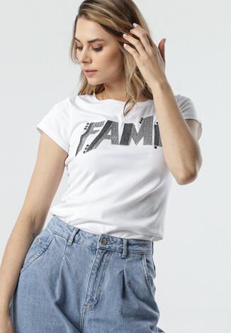 Biały T-shirt Be Famous