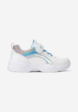 Biało-Niebieske Buty Sportowe How To Love