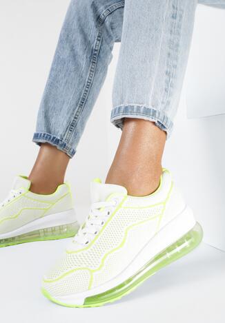 Limonkowe Sneakersy Asitrise