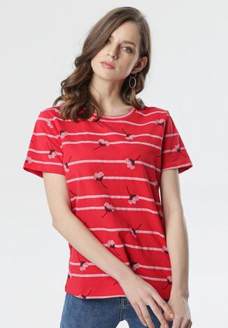 Czerwony T-shirt Aora