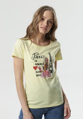 Jasnożółty T-shirt Helia
