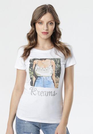 Biały T-shirt Lysiniassi