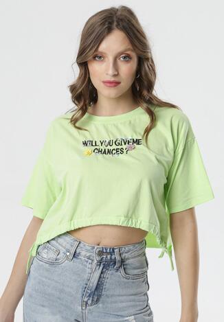Jasnozielony T-shirt Ethimelle