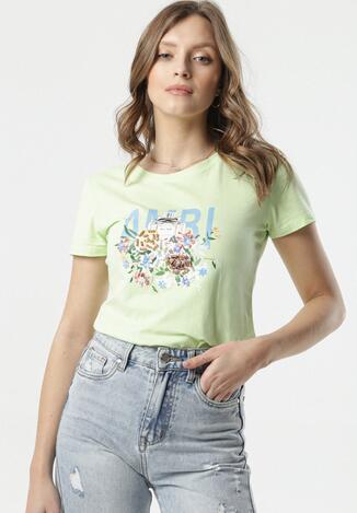 Jasnozielony T-shirt Caliroesis