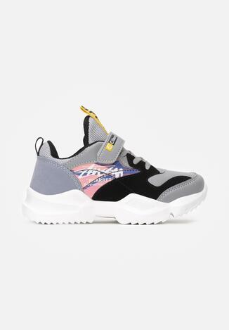 Szaro-Czarne Buty Sportowe Peachstone