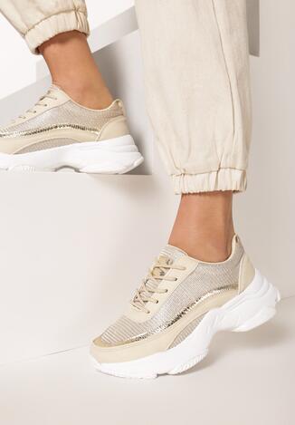 Beżowe Sneakersy Merope