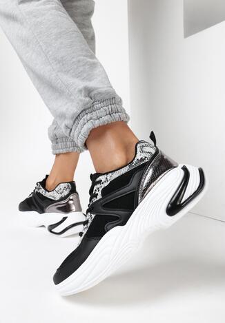Czarne Sneakersy Olenore