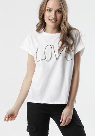 Biały T-shirt Phaino