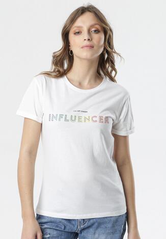 Biały T-shirt Calligenia