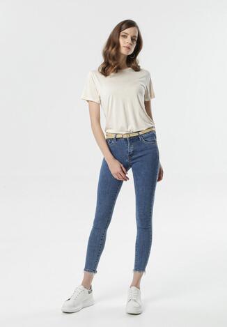 Niebieskie Jeansy Slim Liliope