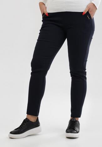 Granatowe Spodnie Jegginsy Sure Tomorrow