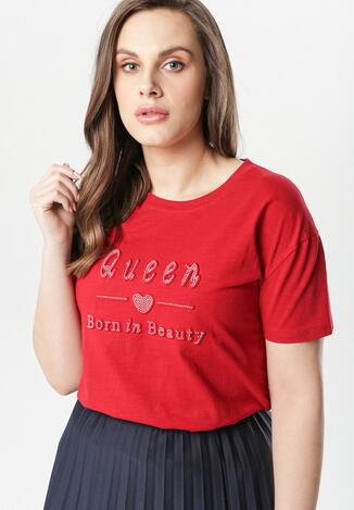 Bordowy T-shirt Melara