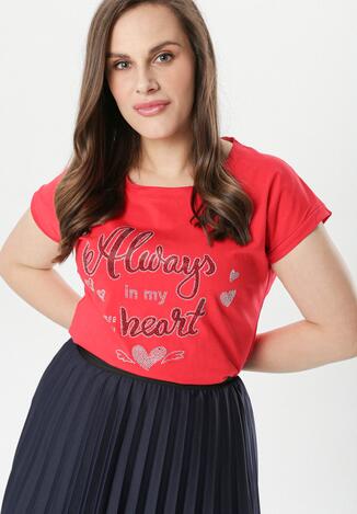 Czerwony T-shirt Lenzee