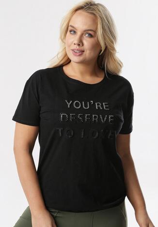 Czarny T-shirt Saphalirea
