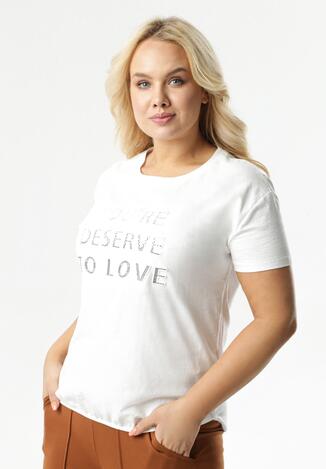 Biały T-shirt Saphalirea