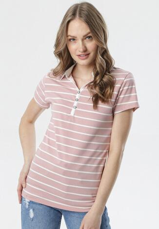 Jasnoróżowy T-shirt Sireiria