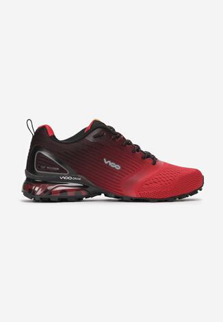 Czerwono-Czarne Buty Sportowe Halams