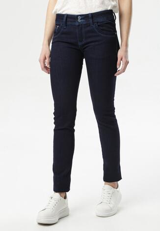 Granatowe Jeansy Regular Idahrila