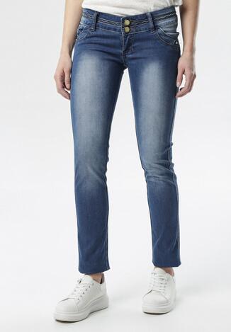Niebieskie Jeansy Straight Ginetune