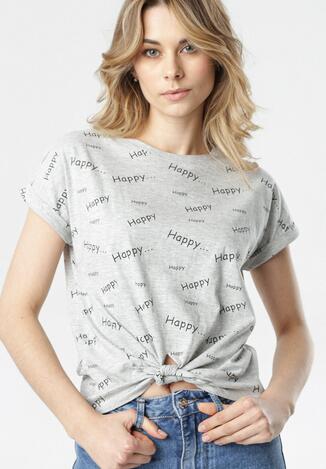 Szary T-shirt Eirelyn