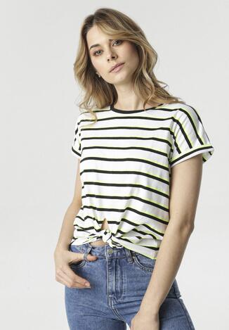 Biało-Czarny T-shirt Tanianea