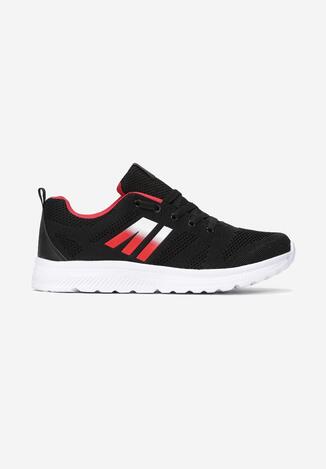 Czarno-Czerwone Buty Sportowe Thonixiope