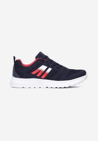 Granatowo-Czerwone Buty Sportowe Thonixiope