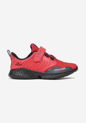 Czerwono-Czarne Buty Sportowe Ciriphine