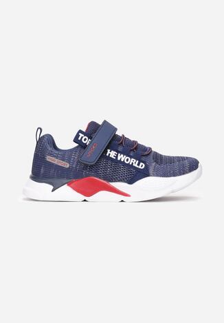 Granatowo-Czerwone Buty Sportowe Allulila