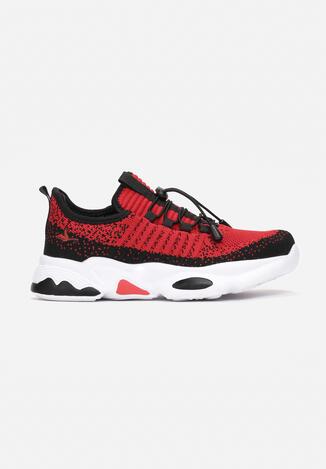 Czarno-Czerwone Buty Sportowe Thalala