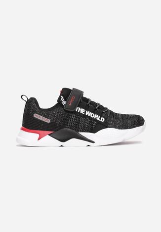 Czarno-Czerwone Buty Sportowe Allulila