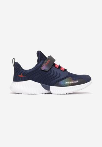 Granatowo-Czerwone Buty Sportowe Ciriphine