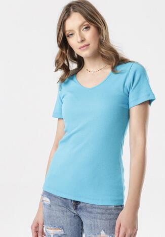 Niebieski T-shirt Blomsea