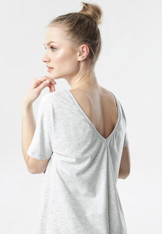Jasnoszary T-shirt Laigana