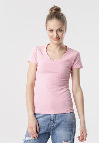Ciemnoróżowy T-shirt Aegameda