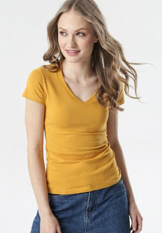 Camelowy T-shirt Aegameda