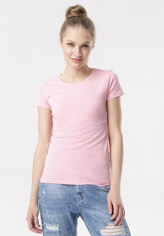 Ciemnoróżowy T-shirt Echolaira