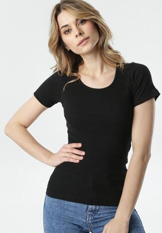 Czarny T-shirt Ananore
