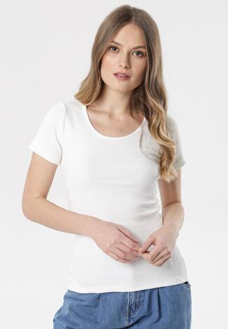 Kremowy T-shirt Ananore
