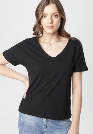 Czarny T-shirt Wrafdiff