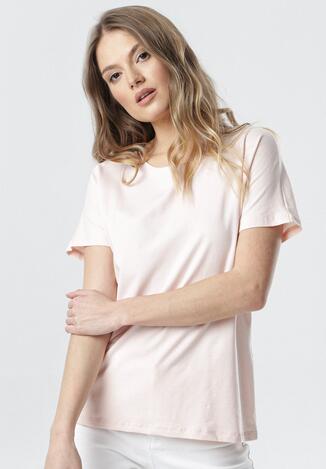 Jasnoróżowy T-shirt Aclurgh